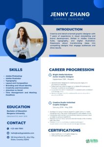 professional graphic designer cv template